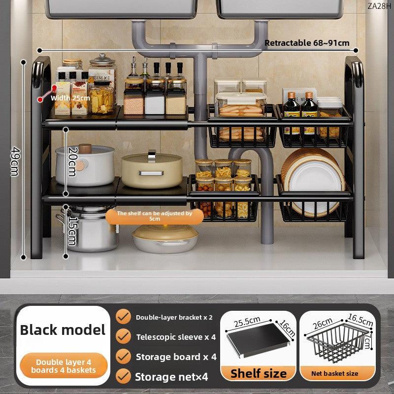 Adjustable Kitchen Sink Storage Rack!