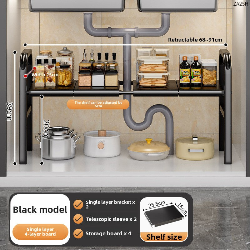 Adjustable Kitchen Sink Storage Rack!