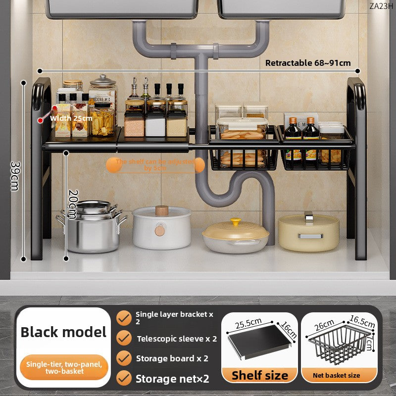 Adjustable Kitchen Sink Storage Rack!