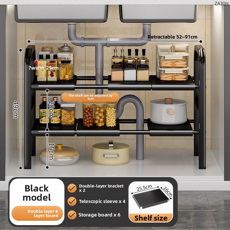 Adjustable Kitchen Sink Storage Rack!