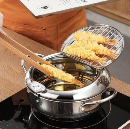 Stainless Steel Telescopic Folding Basket Frying Basket!