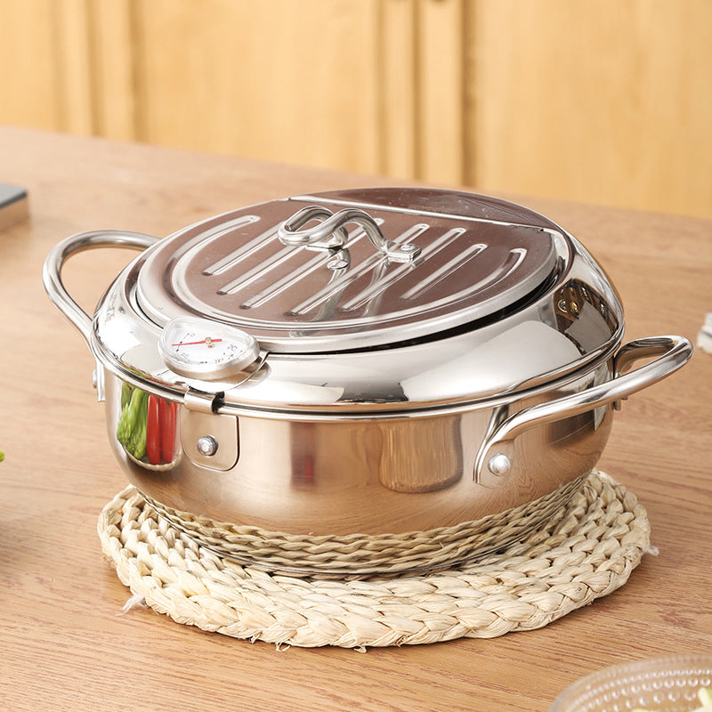 Stainless Steel Telescopic Folding Basket Frying Basket!
