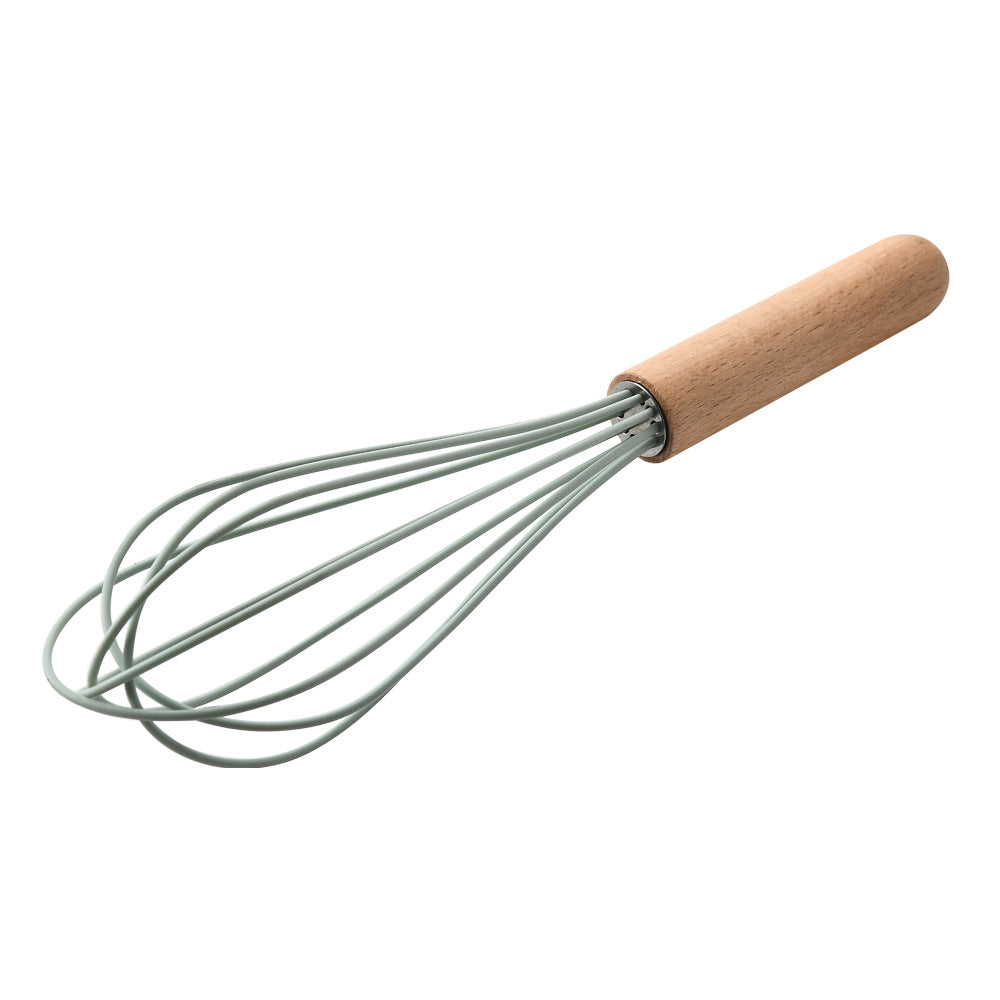 Silicone Kitchenware With Wooden Handle!