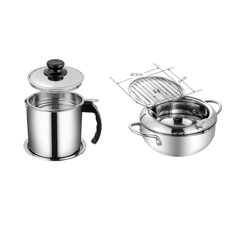 Stainless Steel Telescopic Folding Basket Frying Basket!