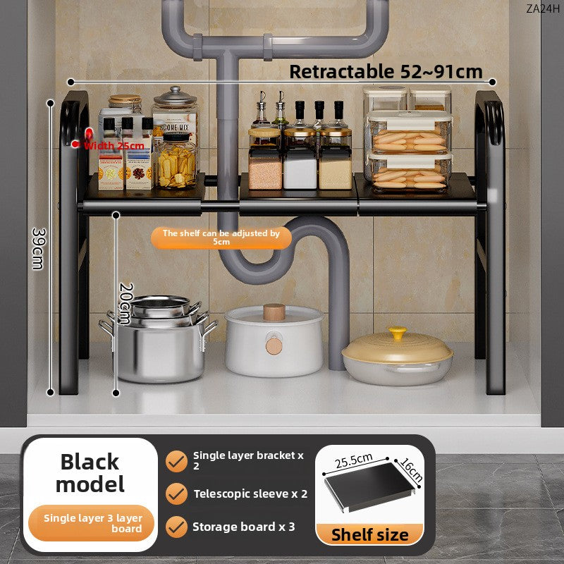Adjustable Kitchen Sink Storage Rack!