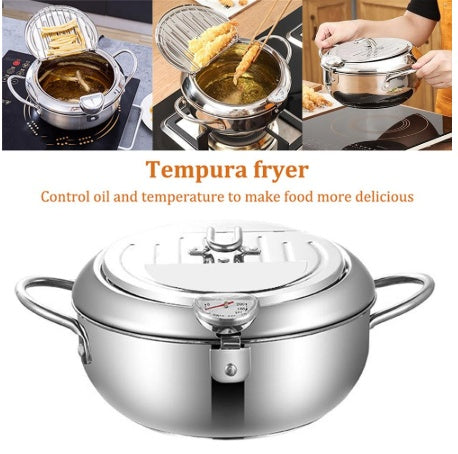Stainless Steel Telescopic Folding Basket Frying Basket!