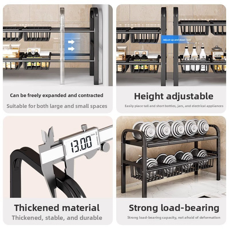 Adjustable Kitchen Sink Storage Rack!