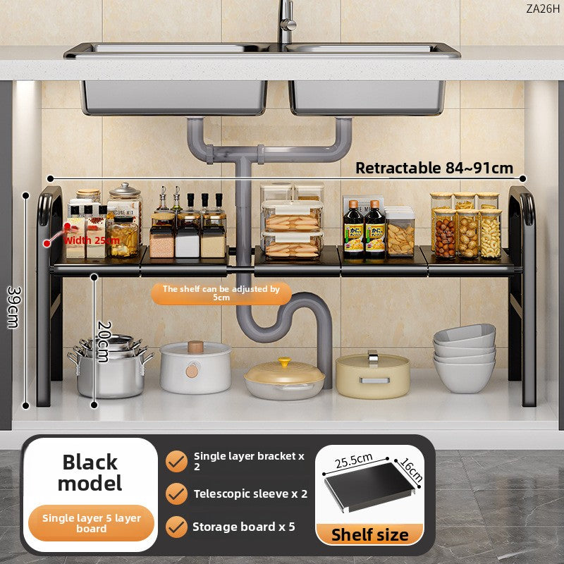 Adjustable Kitchen Sink Storage Rack!